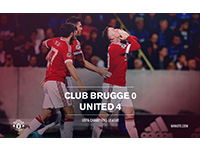 Club Brugge 0 United 4