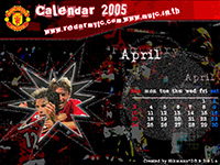 ปฎิทินแมนยู เมษายน 2005 ปฎิทินแมนยู เมษายน 2005