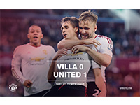 Aston Villa 0 United 1