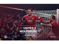United 2 Wolfsburg 1