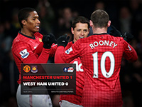 United 1 West Ham 0