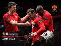 United 4 Aston Villa 0